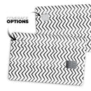Slate Black Contrasting Bold and Thin Chevron - Premium Protective Decal Skin-Kit for the Apple Credit Card