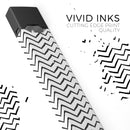 Slate Black Contrasting Bold and Thin Chevron - Premium Decal Protective Skin-Wrap Sticker compatible with the Juul Labs vaping device