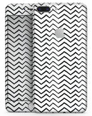 Slate Black Contrasting Bold and Thin Chevron - Skin-kit for the iPhone 8 or 8 Plus