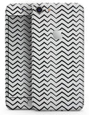 Slate Black Contrasting Bold and Thin Chevron - Skin-kit for the iPhone 8 or 8 Plus