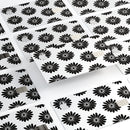 Slate Black Daisy's with Translucent Backing - Premium Protective Decal Skin-Kit for the Apple Credit Card