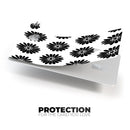 Slate Black Daisy's with Translucent Backing - Premium Protective Decal Skin-Kit for the Apple Credit Card