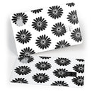 Slate Black Daisy's with Translucent Backing - Premium Protective Decal Skin-Kit for the Apple Credit Card