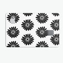 Slate Black Daisy's with Translucent Backing - Premium Protective Decal Skin-Kit for the Apple Credit Card