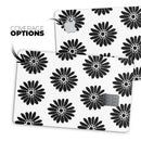 Slate Black Daisy's with Translucent Backing - Premium Protective Decal Skin-Kit for the Apple Credit Card