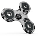 Slate Black Daisy's with Translucent Backing Full-Body Fidget Spinner Skin-Kit