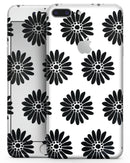 Slate Black Daisy's with Translucent Backing - Skin-kit for the iPhone 8 or 8 Plus