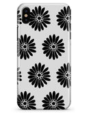 Slate Black Daisy's with Translucent Backing - iPhone X Clipit Case