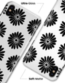 Slate Black Daisy's with Translucent Backing - iPhone X Clipit Case