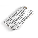 Slate Black Horizontal Chevron Pattern iPhone 6/6s or 6/6s Plus 2-Piece Hybrid INK-Fuzed Case
