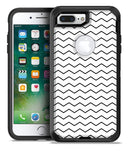 Slate Black Horizontal Chevron Pattern - iPhone 7 Plus/8 Plus OtterBox Case & Skin Kits