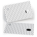 Slate Black Horizontal Chevron Pattern - Premium Protective Decal Skin-Kit for the Apple Credit Card
