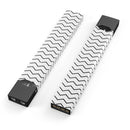 Slate Black Horizontal Chevron Pattern - Premium Decal Protective Skin-Wrap Sticker compatible with the Juul Labs vaping device