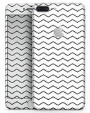 Slate Black Horizontal Chevron Pattern - Skin-kit for the iPhone 8 or 8 Plus