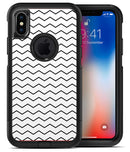 Slate Black Horizontal Chevron Pattern - iPhone X OtterBox Case & Skin Kits