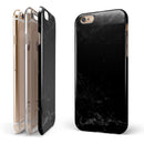 Slate Black Marble Surface iPhone 6/6s or 6/6s Plus 2-Piece Hybrid INK-Fuzed Case