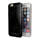Slate Black Scratched Marble Surface iPhone 6/6s or 6/6s Plus 2-Piece Hybrid INK-Fuzed Case