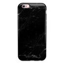 Slate Black Scratched Marble Surface iPhone 6/6s or 6/6s Plus 2-Piece Hybrid INK-Fuzed Case
