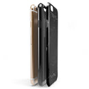 Slate Black Scratched Marble Surface iPhone 6/6s or 6/6s Plus 2-Piece Hybrid INK-Fuzed Case