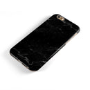 Slate Black Scratched Marble Surface iPhone 6/6s or 6/6s Plus 2-Piece Hybrid INK-Fuzed Case