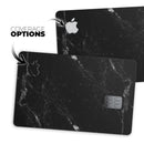 Slate Black Scratched Marble Surface - Premium Protective Decal Skin-Kit for the Apple Credit Card