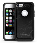 Slate Black Scratched Marble Surface - iPhone 7 or 7 Plus Commuter Case Skin Kit