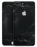 Slate Black Scratched Marble Surface - Skin-kit for the iPhone 8 or 8 Plus