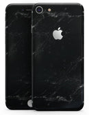 Slate Black Scratched Marble Surface - Skin-kit for the iPhone 8 or 8 Plus