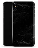 Slate Black Scratched Marble Surface - iPhone X Clipit Case
