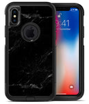 Slate Black Scratched Marble Surface - iPhone X OtterBox Case & Skin Kits