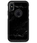 Slate Black Scratched Marble Surface - iPhone X OtterBox Case & Skin Kits