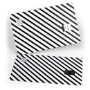 Slate Black Slanted Bold Stripes - Premium Protective Decal Skin-Kit for the Apple Credit Card