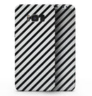 Slate Black Slanted Bold Stripes - Samsung Galaxy S8 Full-Body Skin Kit