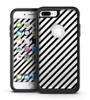 Slate Black Slanted Bold Stripes - iPhone 7 or 7 Plus Commuter Case Skin Kit