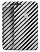 Slate Black Slanted Bold Stripes - Skin-kit for the iPhone 8 or 8 Plus
