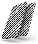 Slate Black Slanted Bold Stripes - Skin-kit for the iPhone 8 or 8 Plus