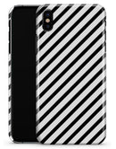 Slate Black Slanted Bold Stripes - iPhone X Clipit Case