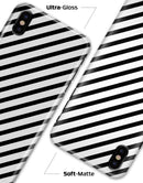 Slate Black Slanted Bold Stripes - iPhone X Clipit Case