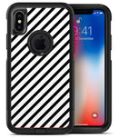 Slate Black Slanted Bold Stripes - iPhone X OtterBox Case & Skin Kits