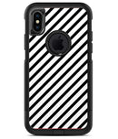 Slate Black Slanted Bold Stripes - iPhone X OtterBox Case & Skin Kits