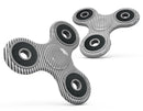 Slate Black Slanted Lines with Translucent Backing Full-Body Fidget Spinner Skin-Kit