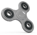 Slate Black Slanted Lines with Translucent Backing Full-Body Fidget Spinner Skin-Kit