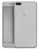 Slate Black Slanted Lines with Translucent Backing - Skin-kit for the iPhone 8 or 8 Plus