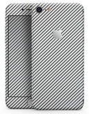 Slate Black Slanted Lines with Translucent Backing - Skin-kit for the iPhone 8 or 8 Plus
