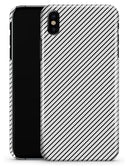 Slate Black Slanted Lines with Translucent Backing - iPhone X Clipit Case