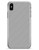 Slate Black Slanted Lines with Translucent Backing - iPhone X Clipit Case