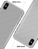 Slate Black Slanted Lines with Translucent Backing - iPhone X Clipit Case