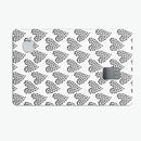 Slate Black Tiny Hearts Within Hearts - Premium Protective Decal Skin-Kit for the Apple Credit Card