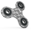 Slate Black Tiny Hearts Within Hearts Full-Body Fidget Spinner Skin-Kit
