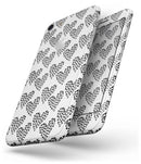 Slate Black Tiny Hearts Within Hearts - Skin-kit for the iPhone 8 or 8 Plus